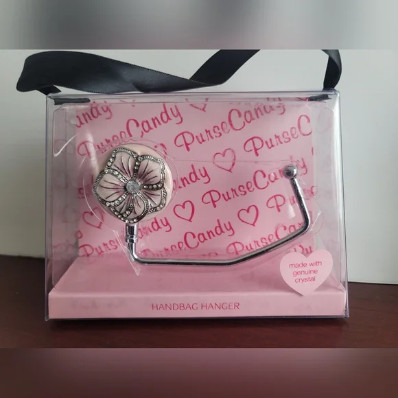 Sicura Purse Candy Handbag Hanger Set with Pink and Silver Accents - Picture 3 of 8